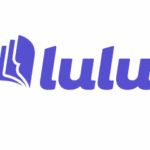 Blue Lulu logo on black background.